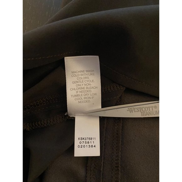 J. Jill Skirt‎ Womens Size 12 Espresso Soft Side Zip Knee Length Classic Luxury - Picture 15 of 16